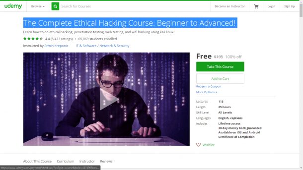 hacking course